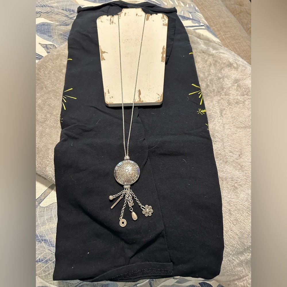 24 inch Brighton necklace with Medallion and dangles
